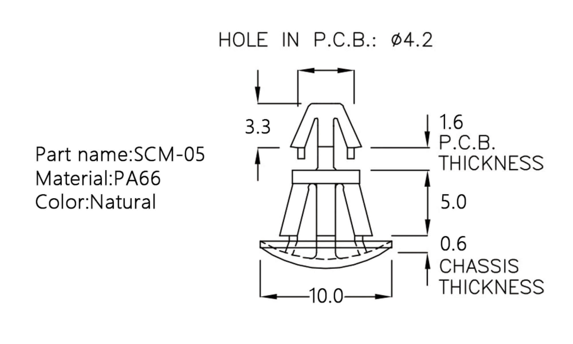  PCB Standoff SCM-05